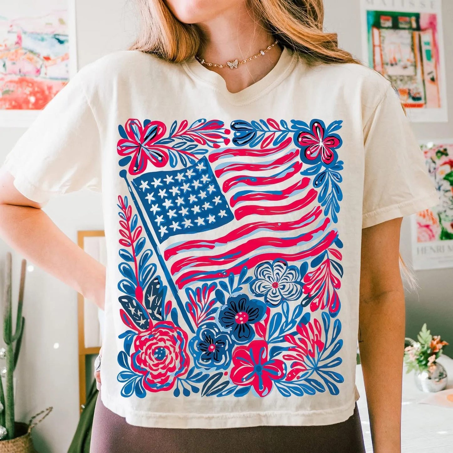 USA • Floral Flag