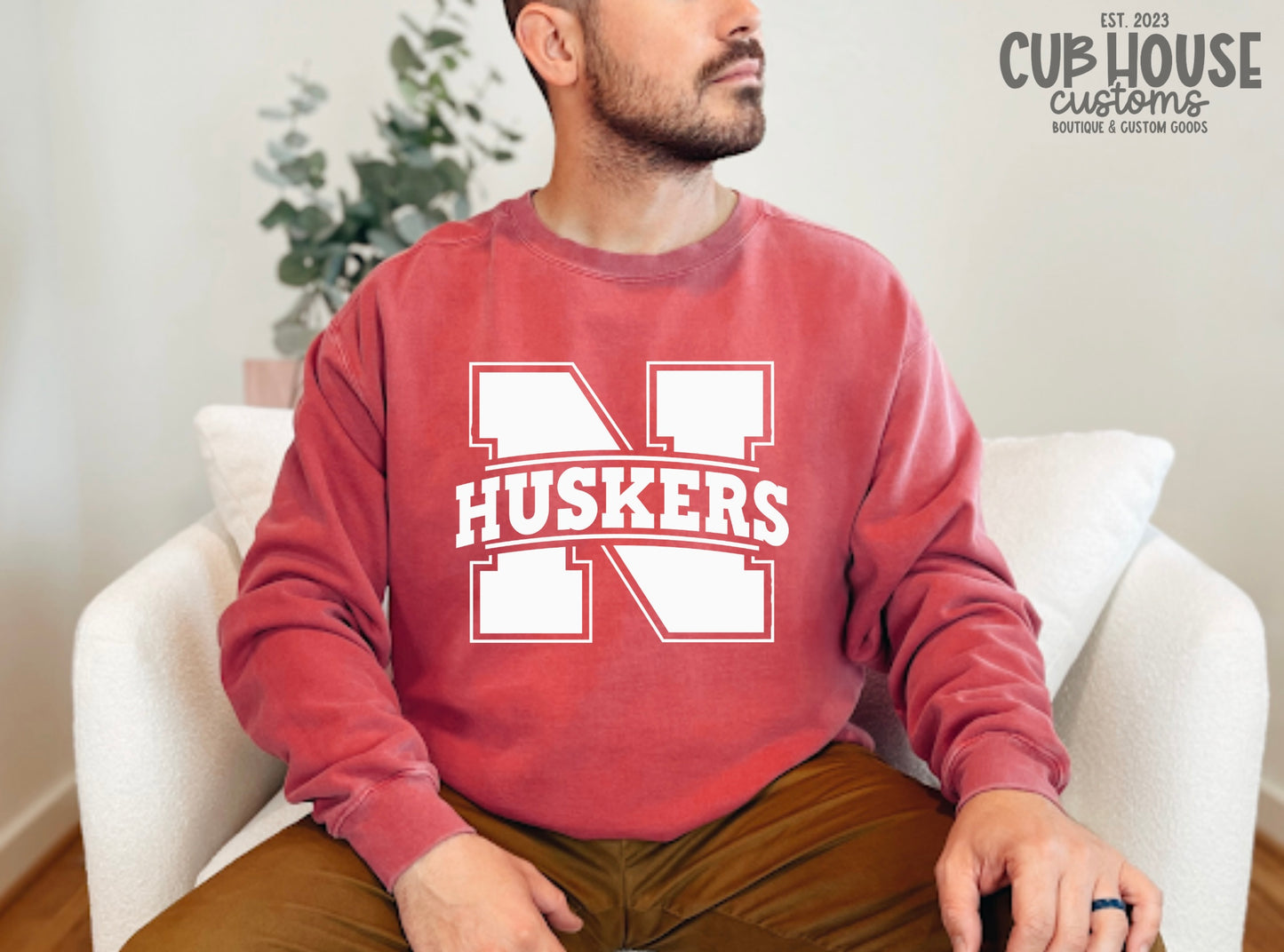 NEBRASKA • WHITE "N"