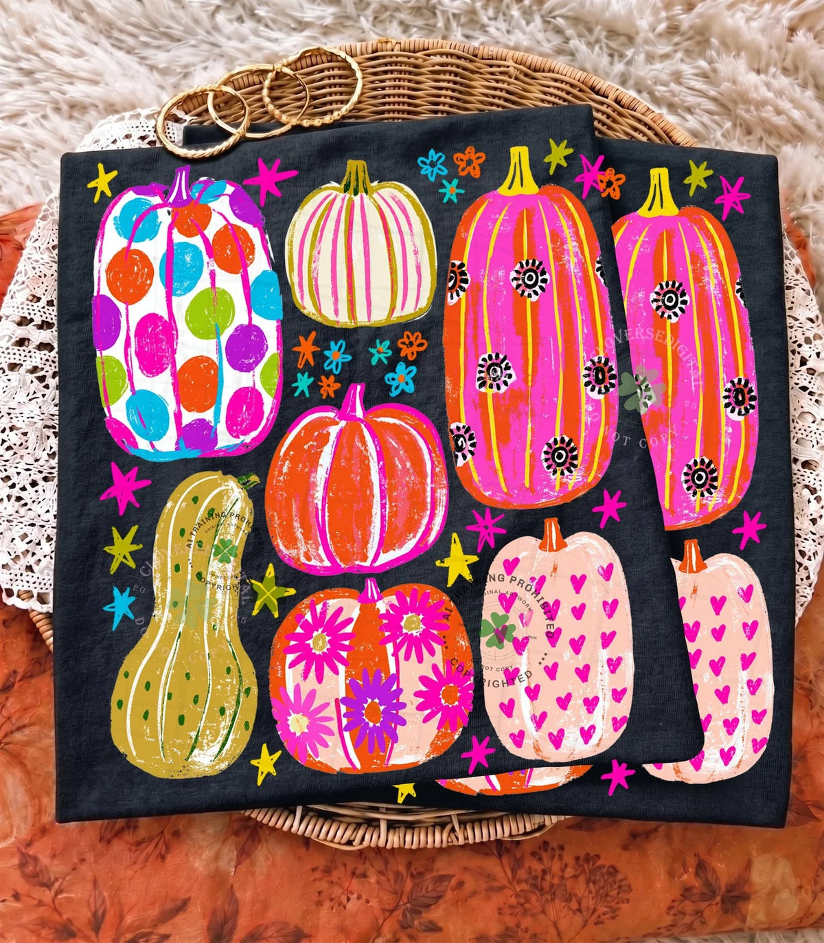 Fall + Halloween • Colorful Pumpkins