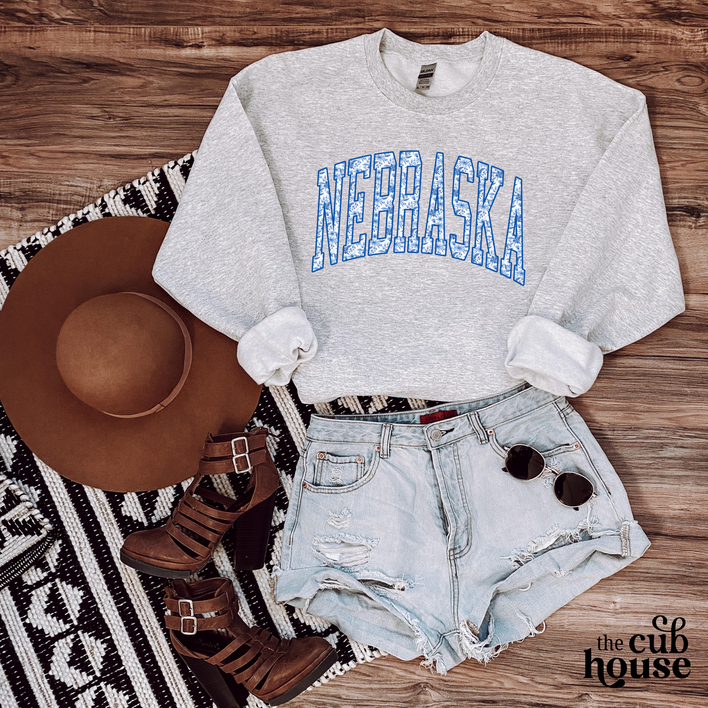 Nebraska • Blue Floral (0213)