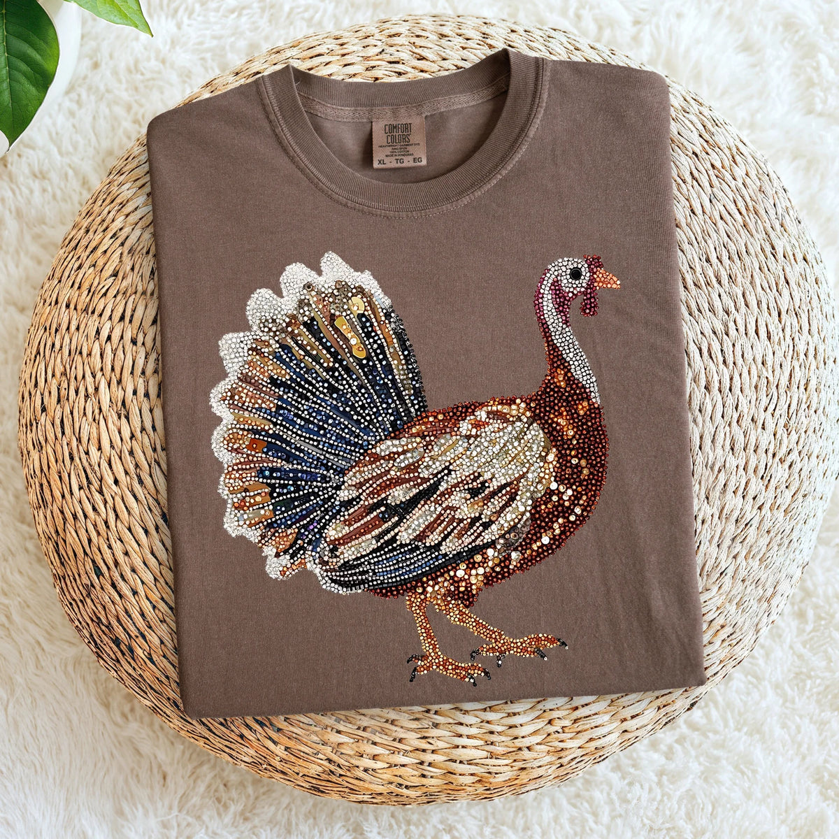 Fall + Halloween • Faux Bling Turkey