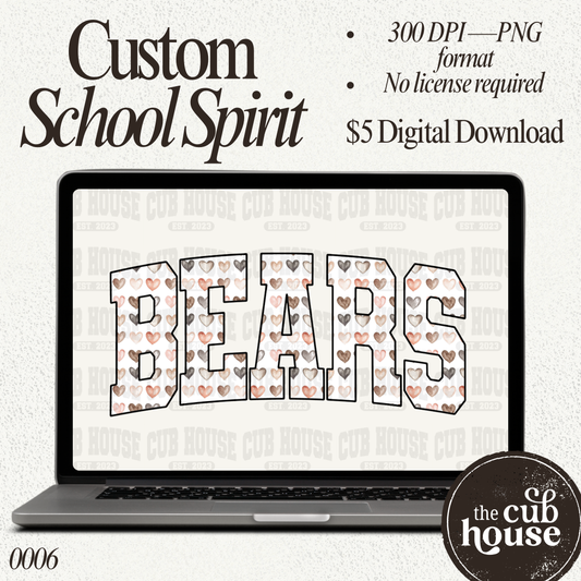 *Digital Download* Custom Neutral Hearts Floral (0006)