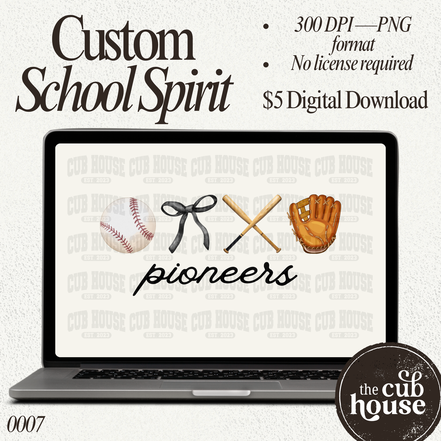 *Digital Download* Custom Baseball (0007)