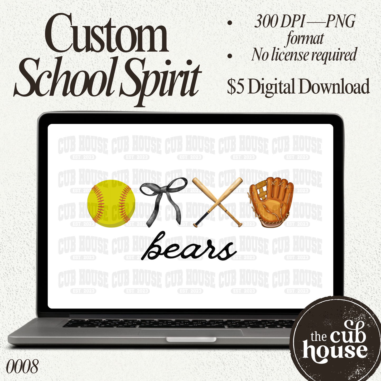 *Digital Download* Custom Softball (0008)