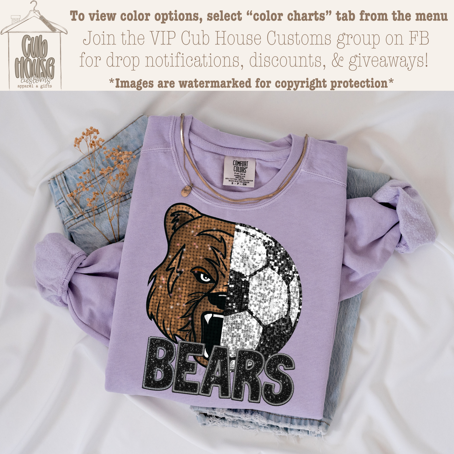 BLAIR • SOCCER SEQUIN BEAR BLACK