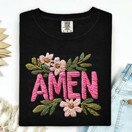 FAITH & INSPIRATION • FAUX EMBROIDERY AMEN