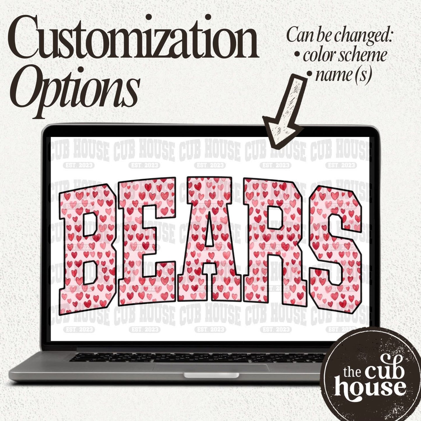 *Digital Download* Custom Valentine’s Hearts Name (0002)
