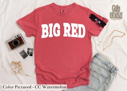 NEBRASKA • WHITE DISTRESSED BIG RED