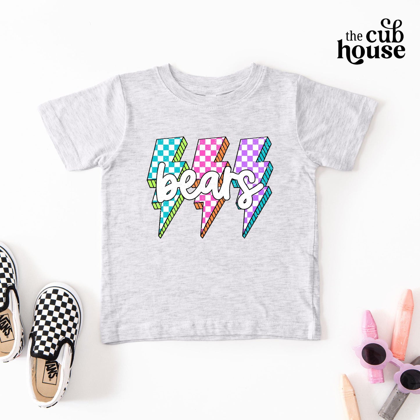 Blair • Checkered Colorful Bears Bolts (0071)