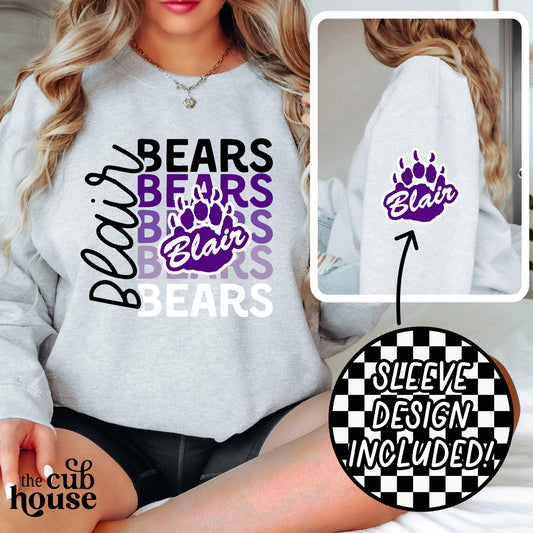 Blair • Stacked Bears Logo (0042)