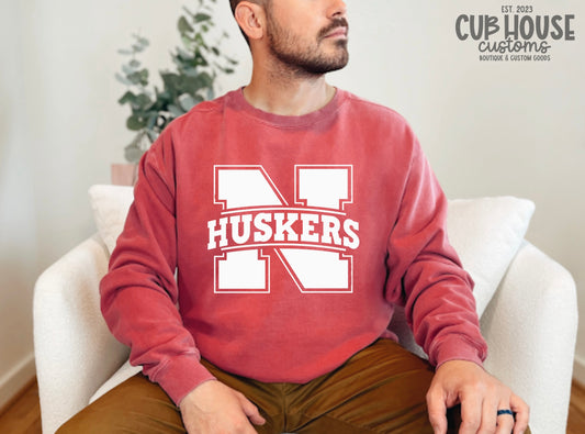 NEBRASKA • WHITE "N"