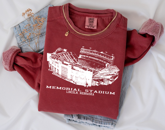 NEBRASKA • MEMORIAL STADIUM (WHITE TEXT)
