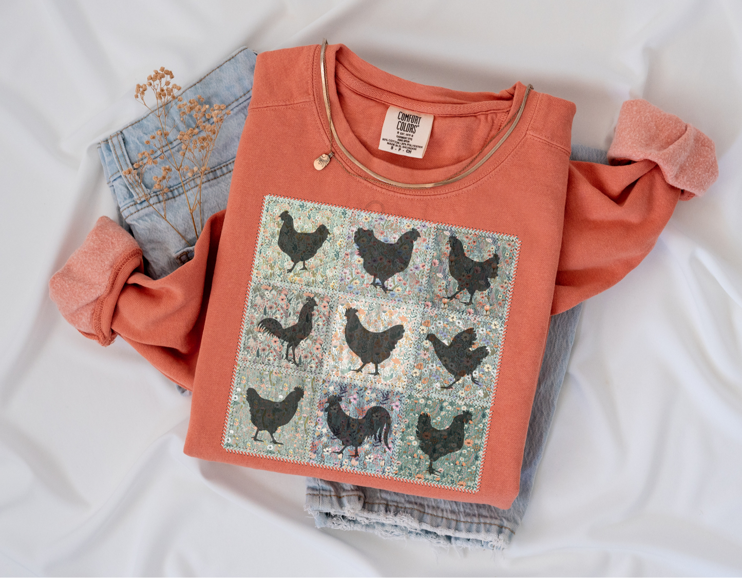 WESTERN • CHICKEN QUILT COLLAGE
