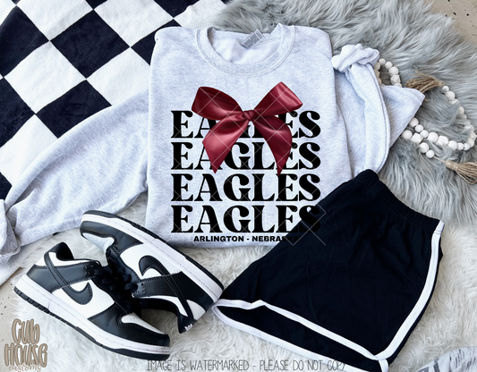 ARLINGTON • STACKED EAGLES WITH BOW