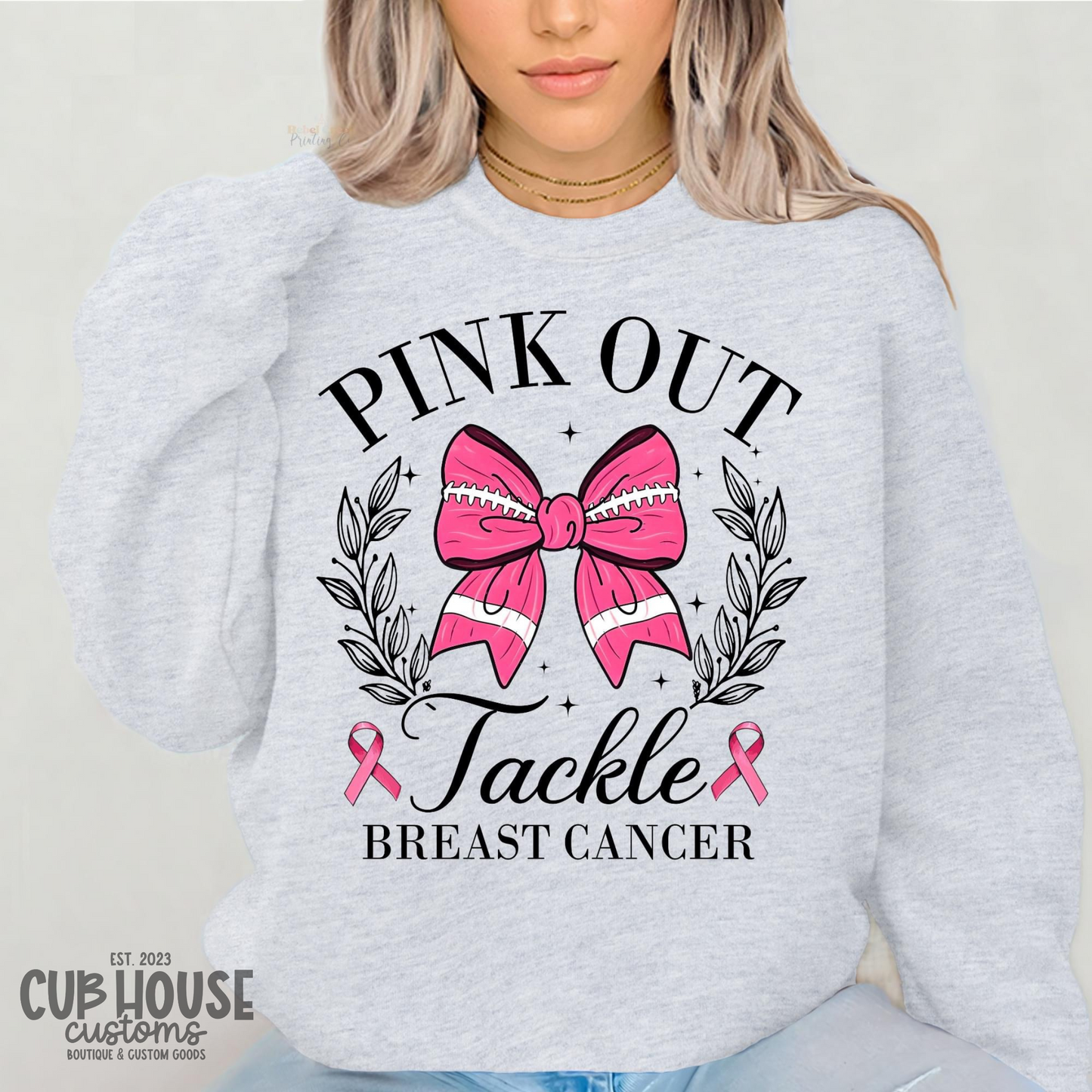 BREAST CANCER AWARENESS • PINK OUT TACKLE BREAST CANCER