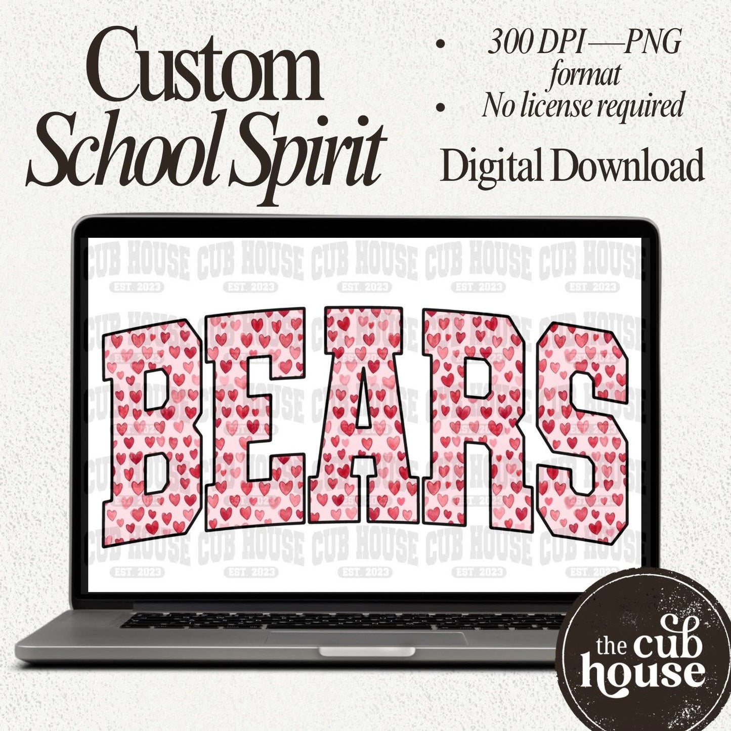*Digital Download* Custom Valentine’s Hearts Name (0002)