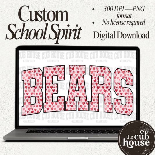 *Digital Download* Custom Valentine’s Hearts Name (0002)