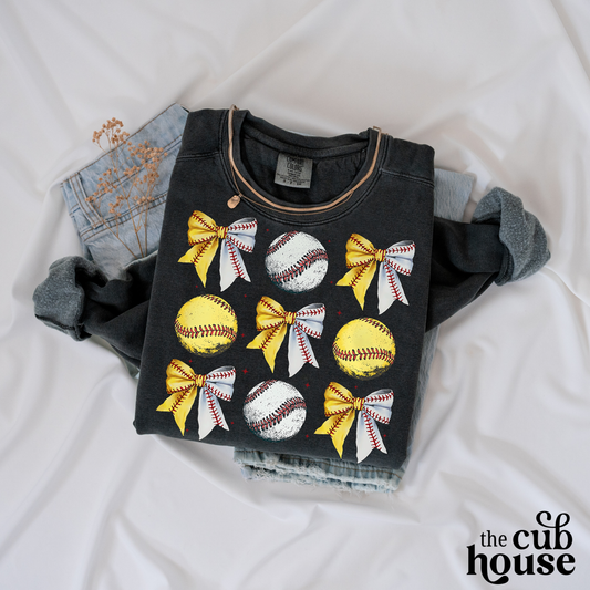 Baseball & Softball • Bow Collage (0208)