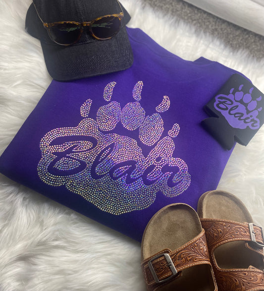 BLAIR • LOGO RHINESTONE CREW