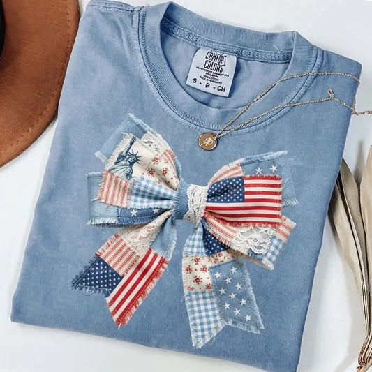USA • Faux Quilted Bow