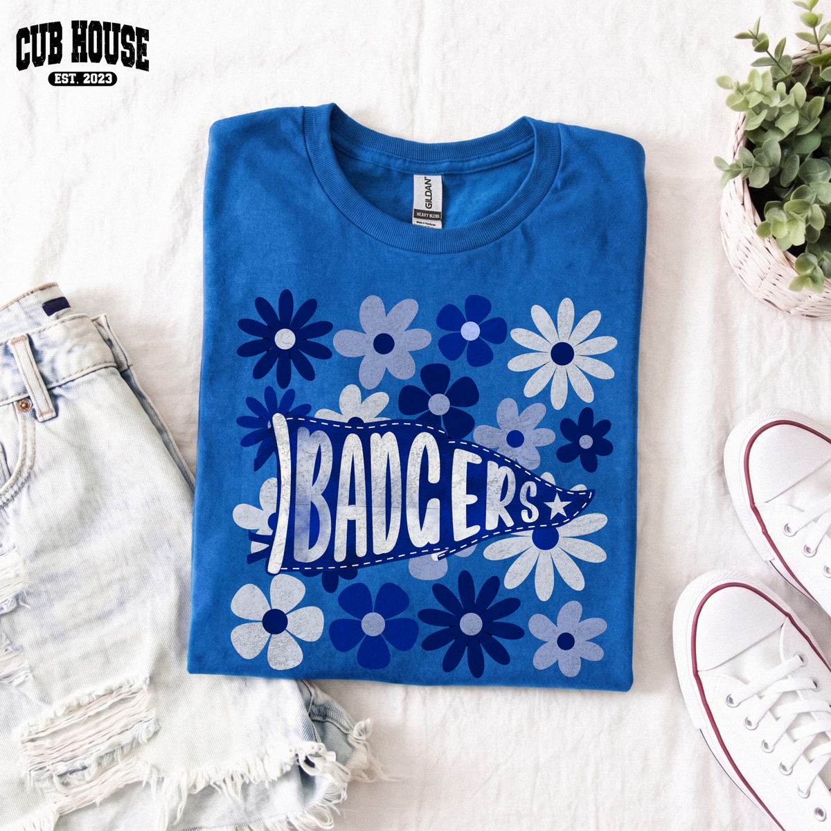 Bennington •  Badgers Floral Flag (0351)