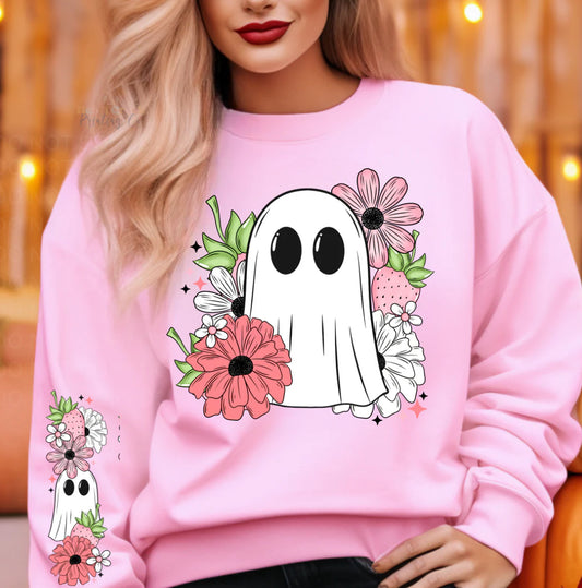 HALLOWEEN & FALL • FLORAL GHOST WITH SLEEVE