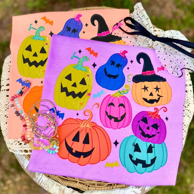 Fall + Halloween •  Colorful Pumpkins