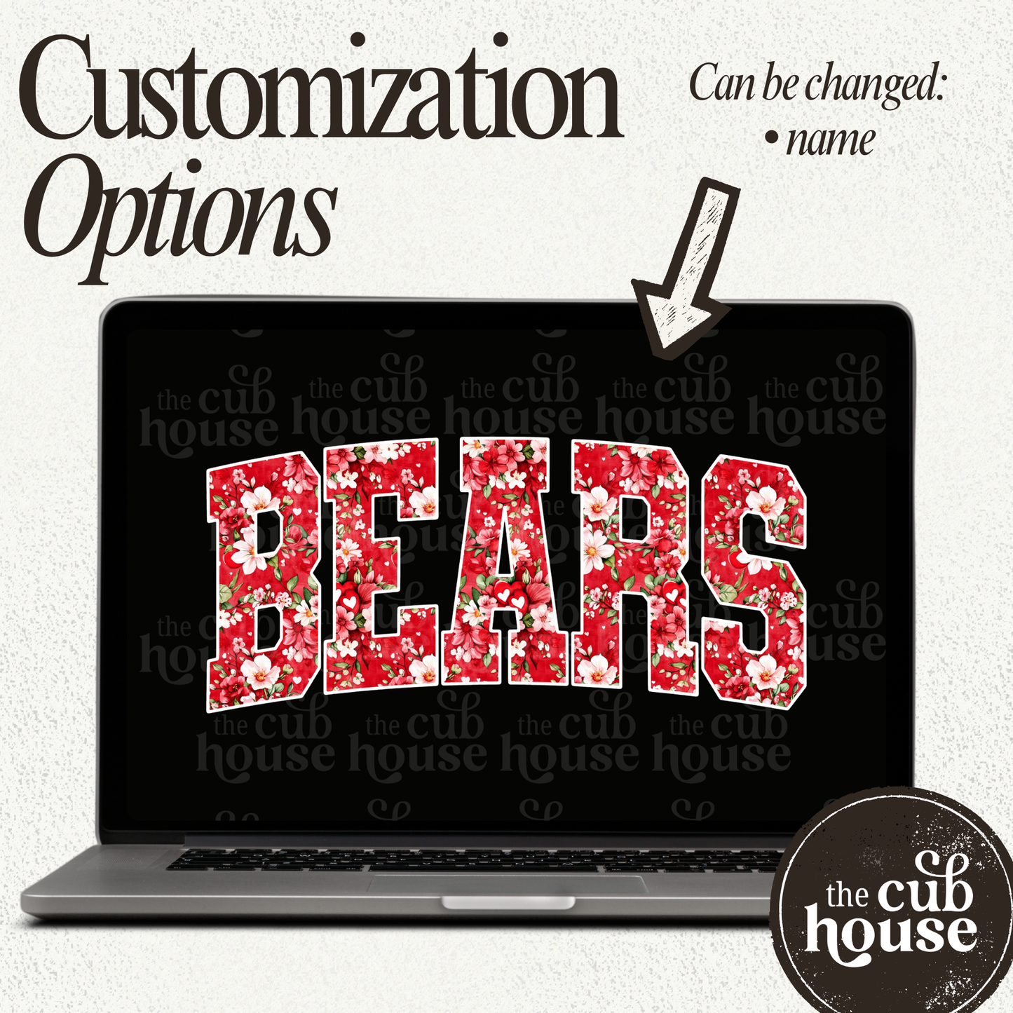 *Digital Download* Custom Red Floral (0005)