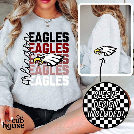 Arlington • Stacked Eagles w/ Logo (0222)