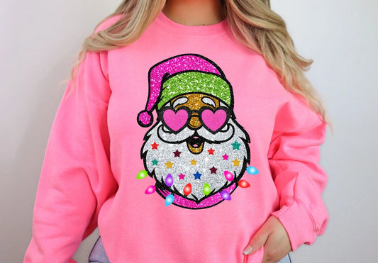 CHRISTMAS & WINTER • FAUX SEQUIN SANTA