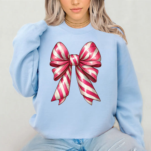 CHRISTMAS & WINTER • CANDY CANE BOW