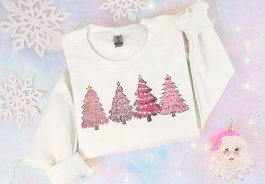 CHRISTMAS & WINTER • PINK TREES