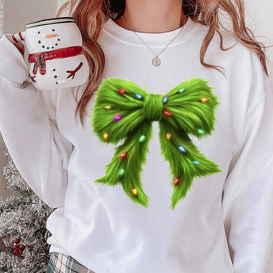 CHRISTMAS & WINTER • GRINCH BOW