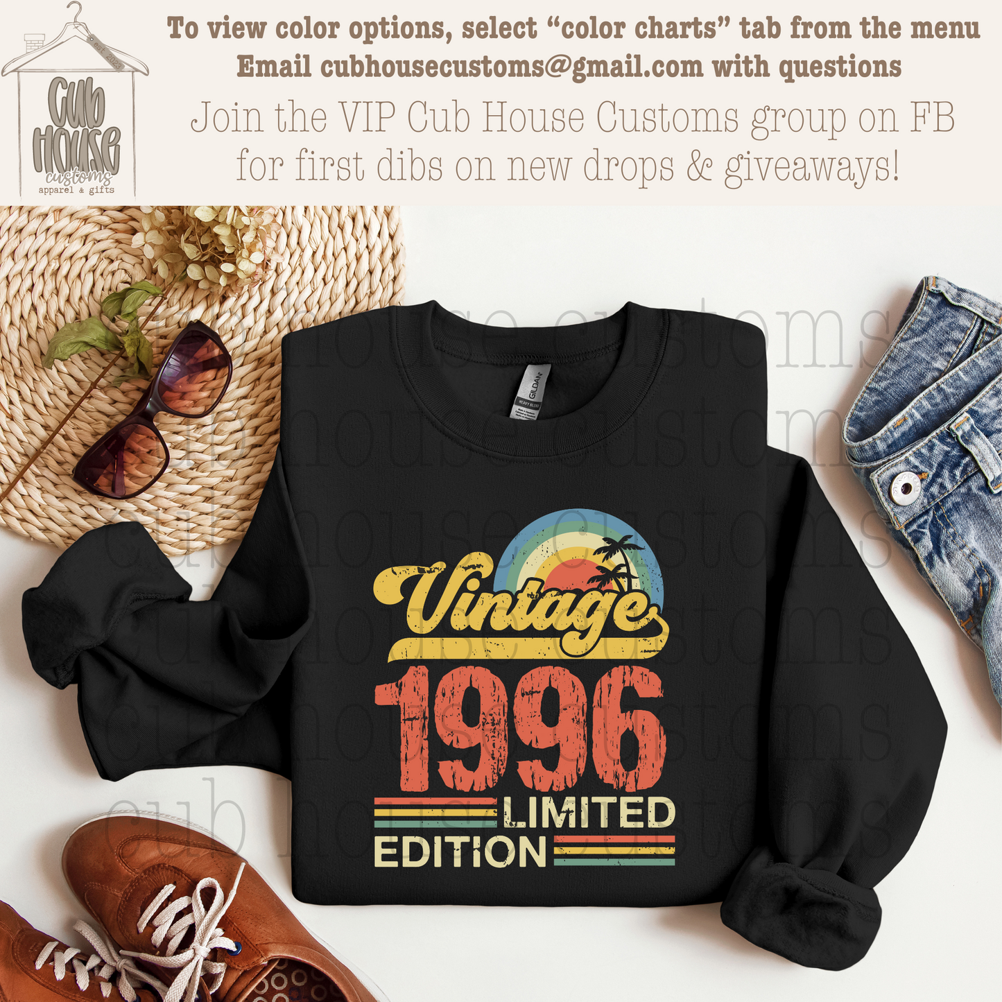 BIRTHDAY • VINTAGE *YEAR* LIMITED EDITION - CUSTOMIZABLE
