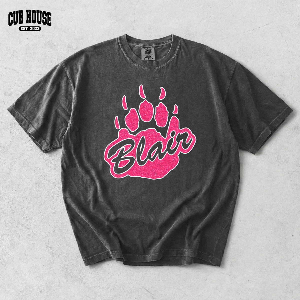 Blair • Faux Pink Sparkle Logo (0320)